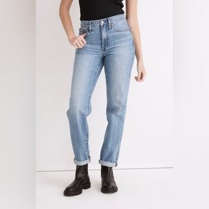 NWOT Madewell Slouchy Boyjean in Riverspring wash 28 TALL